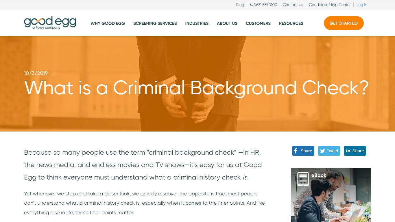 What is a Criminal Background Check? - Good Egg